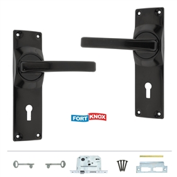 M1A30 - 2 Lever Lockset Black -M1A30_o_T